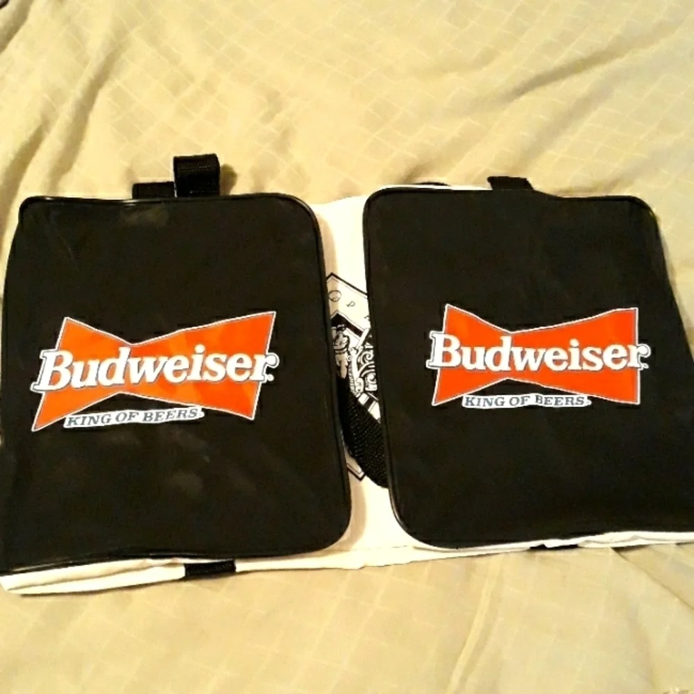 Vintage Baltimore Orioles Early 90's Zipped Duffle Bag Budweiser white Black